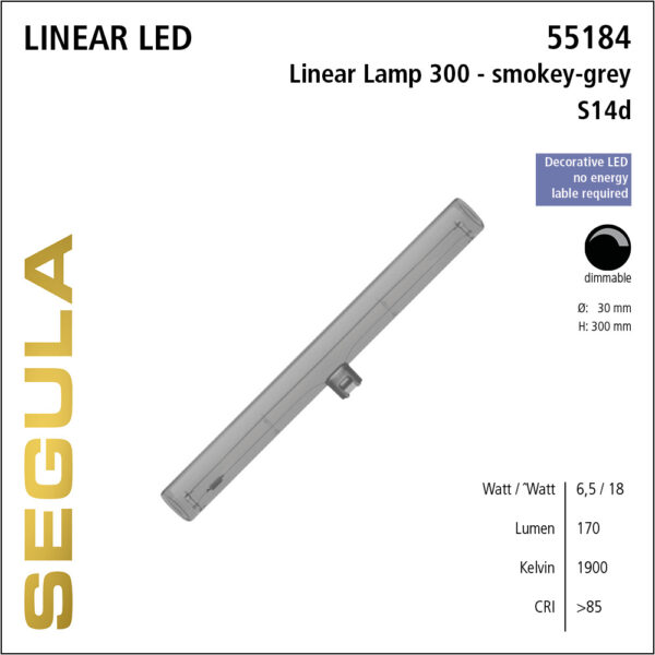 55184 LED Filament Leuchtmittel Linienlampe S14s S14d